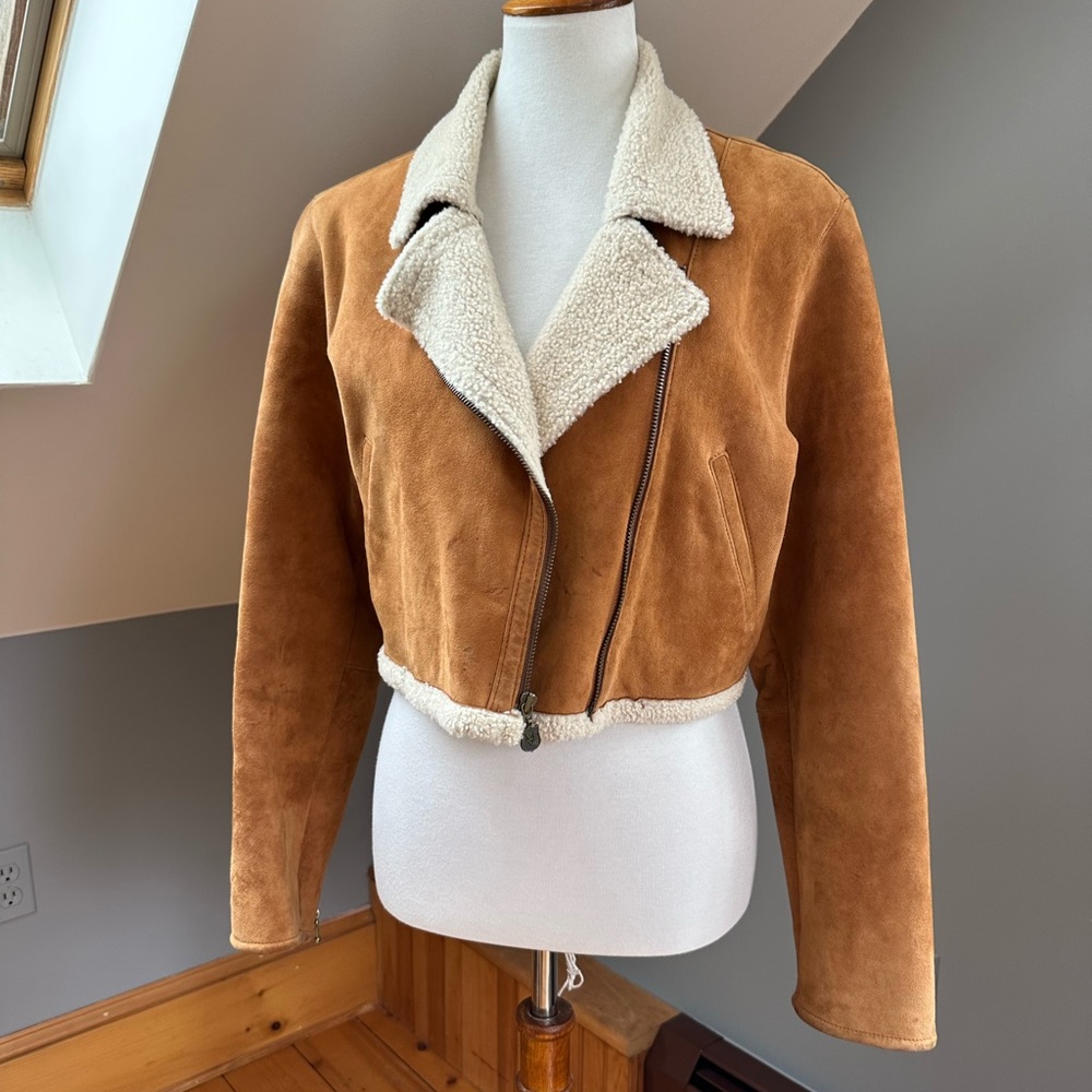 Real Suede Moto Jacket AS IS - Picture 12 of 12
